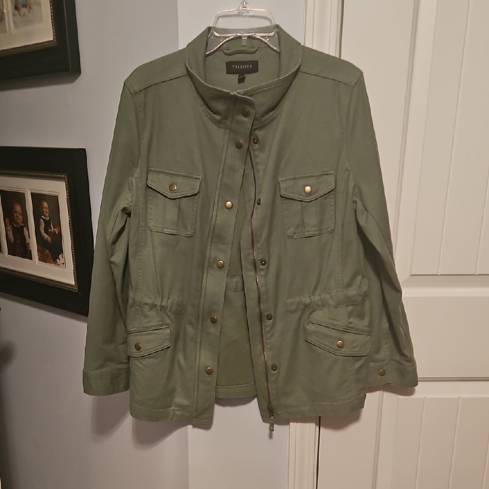 Talbots Olive Utility Field Jacket